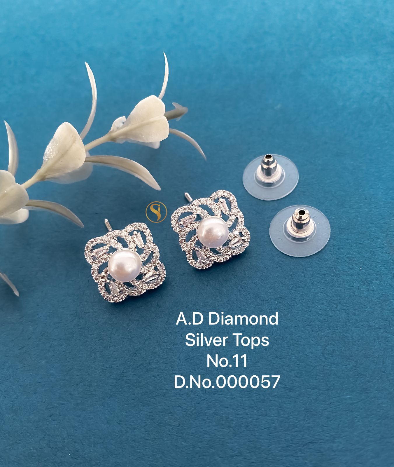 10 AD Diamond Party Wear Tops Earrings Wholesale Shop In Surat
